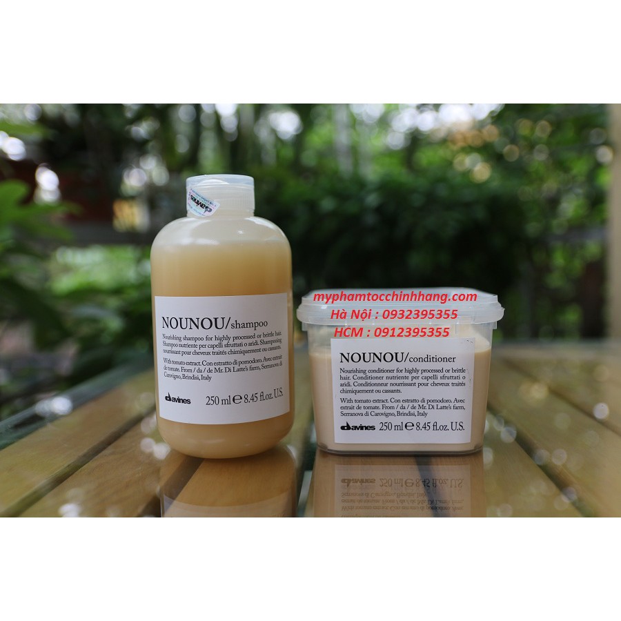 Dầu gội và xả cho tóc nhuộm hoặc qua xử lý hóa chất Davines Nounou 250ml | BigBuy360 - bigbuy360.vn