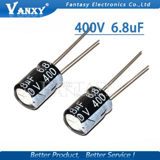 Bộ 10 Tụ Điện Điện Phân 400v6.8uf 10x13 6.8uf 400v 10x13mm Chất Lượng Cao