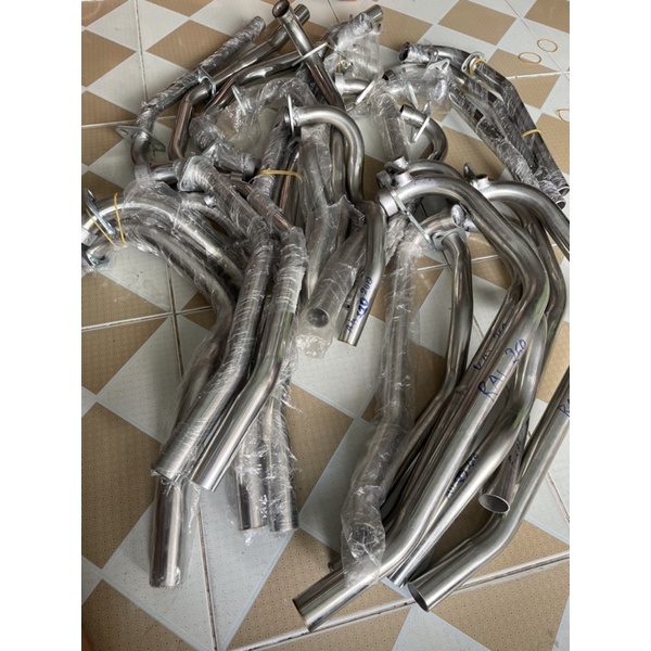 Cổ Pô inox 304 mạ crom 3 lớp siêu bóng cho các dòng xe phổ thông giá