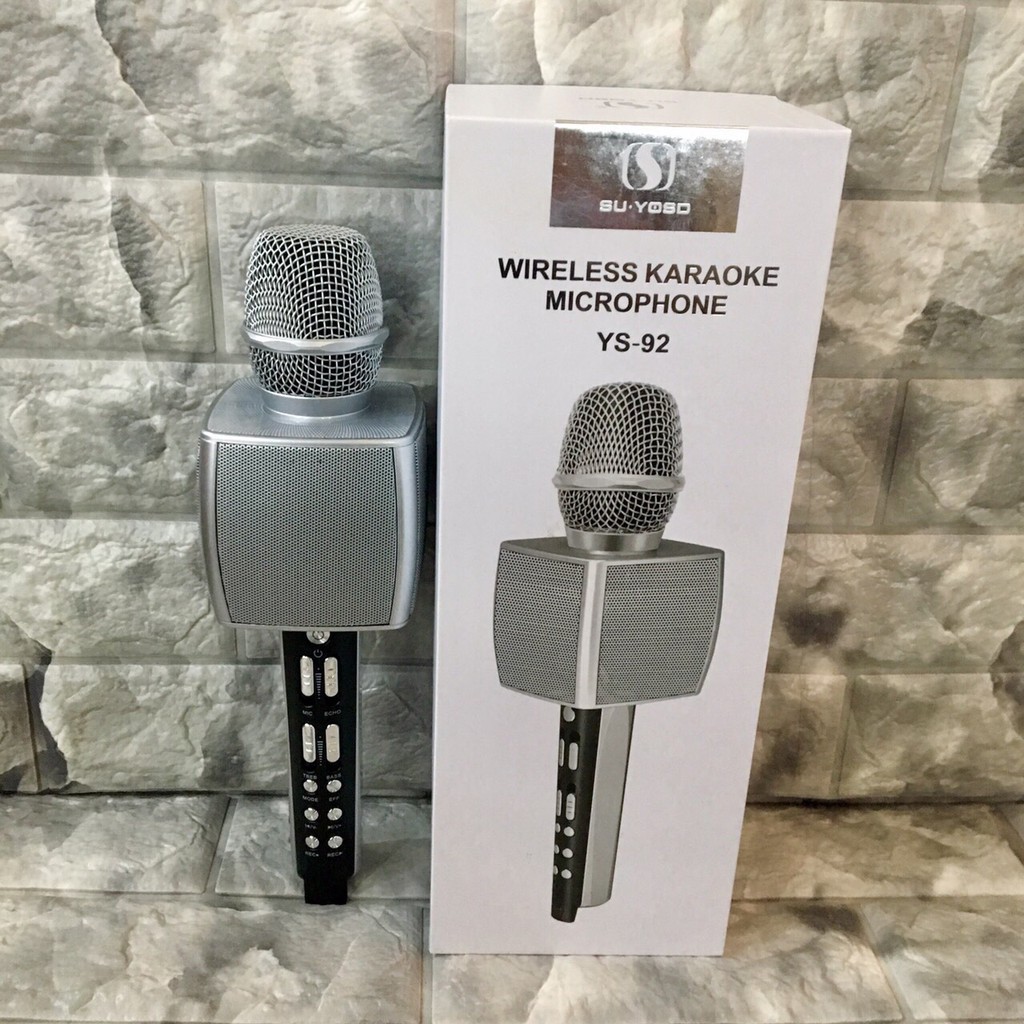 Micro Karaoke Bluetooth Ys92 Không Dây Có Loa Tuyệt Đỉnh Siêu Phẩm – Dòng Micro Cao Cấp Echo Cực Hay