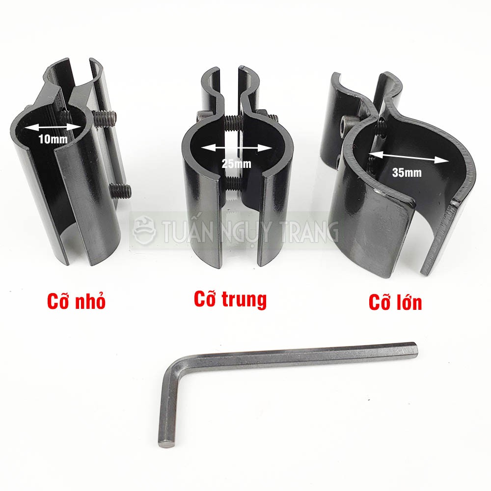 Chân kẹp số 8 đa năng 3 kích cỡ kẹp đèn pin