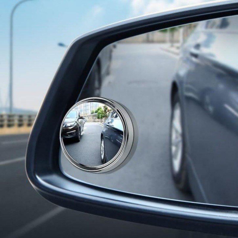 [LOẠI CÓ VIỀN] Bộ 2 gương cầu lồi ô tô 360 độ cao cấp, gương chiếu hậu , kính lồi gắn gương oto xóa điểm mù xe tải