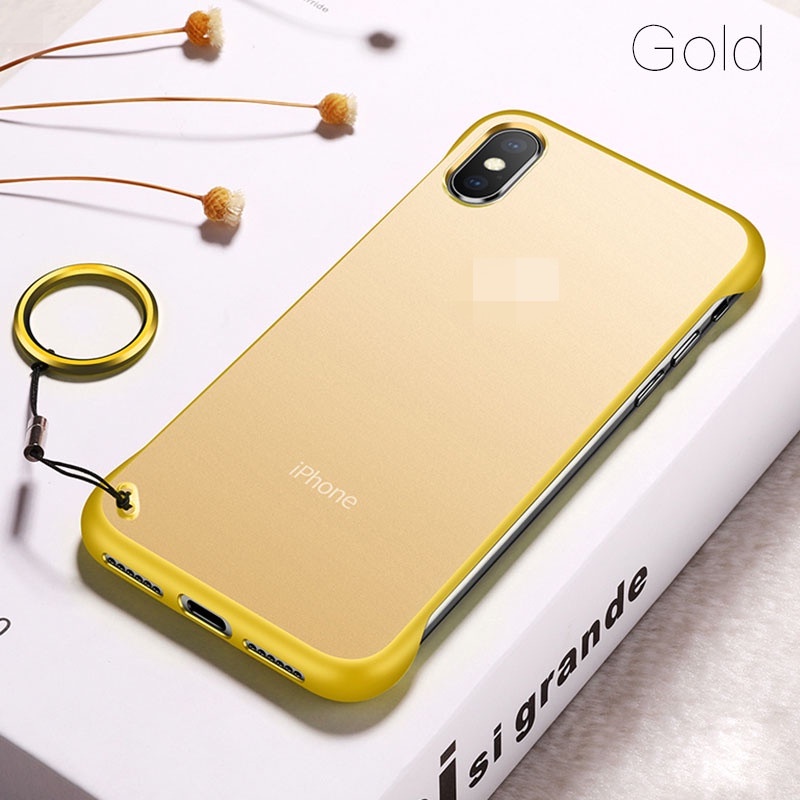 Ốp điện thoại mỏng trong suốt không viền cho iPhone 11 Pro Max 7 8 6 6S Plus X XS Max XR
