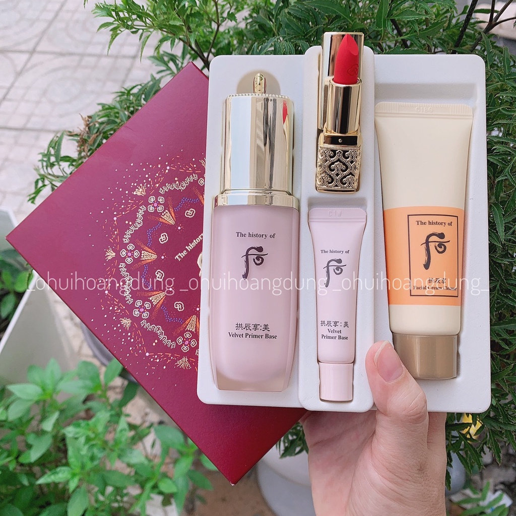 [HÀNG CÔNG TY CHECK TEM CHÍNH HÃNG] SET Kem lót trang điểm cao cấp Whoo Velvet Primer Base đẹp mịn