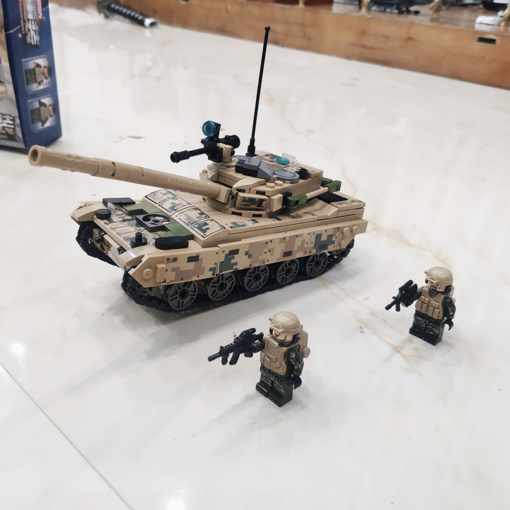 Bộ đồ chơi mô hình non lego Lắp Ráp Mô Hình xe tăng MOC 432 chi tiết lego xe tăng sembo block