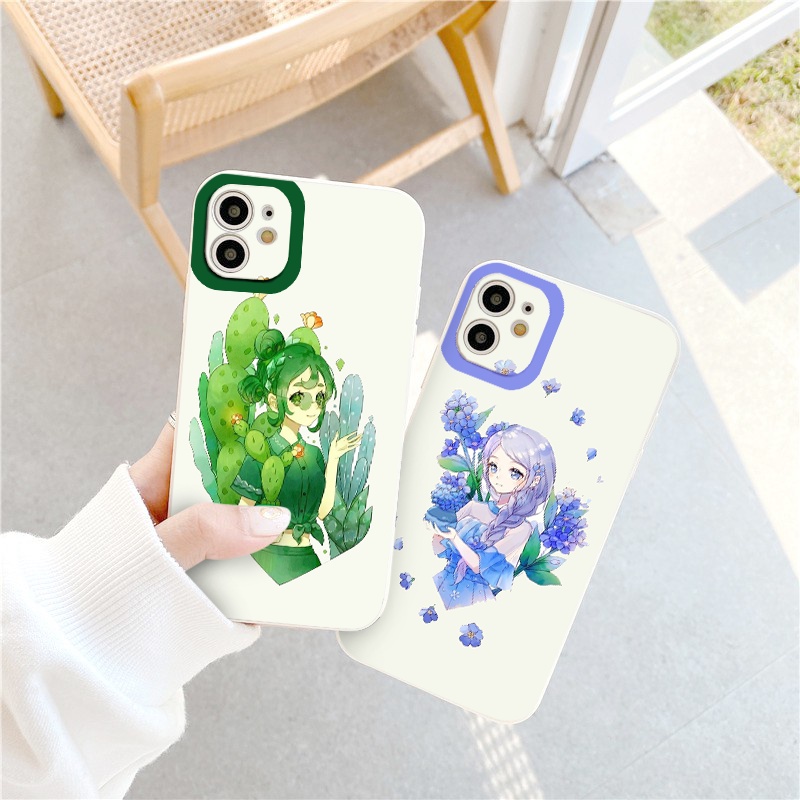 Ốp lưng iphone Công chúa yêu hoa ốp dẻo cạnh vuông iphone 6splus/7/7plus/8/8plus/x/xr/xs/11/12/pro/max/13promax tr401