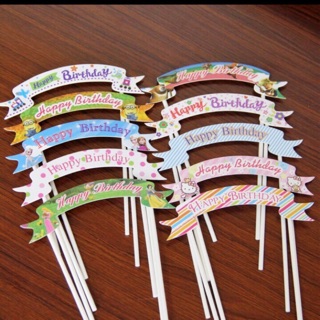 Cổng chào chữ happy birthday bằng giấy( Giá 1 cái)