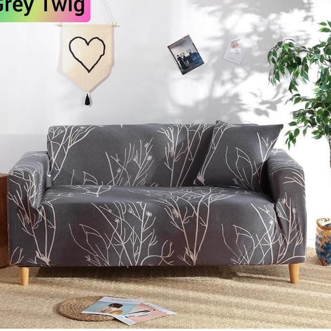 SIKU Vỏ Bọc Ghế Sofa 1 / 2 / 3 / 4 Chỗ Ngồi Hình Chữ L Co Giãn Tiện Dụng