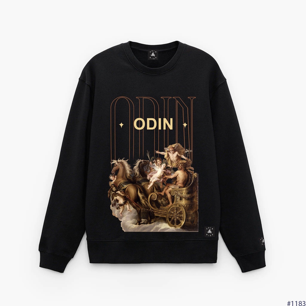  Áo Sweater OD Oversize The Heaven, áo nỉ dài tay Unisex ODIN CLOTHING