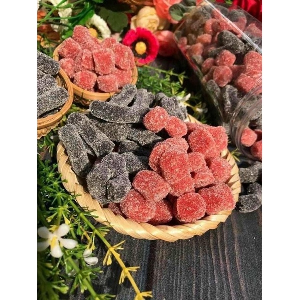Kẹo Dâu Tây Mix Kẹo Dâu Tằm 500GR Chua Ngọt Thơm Ngon Hàng Không Bột