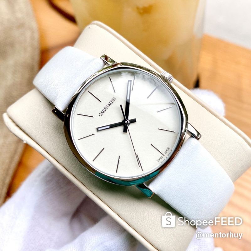 ĐỒNG HỒ THỜI TRANG NỮ CALVIN KLEIN FULL TRẮNG SANG TRỌNG