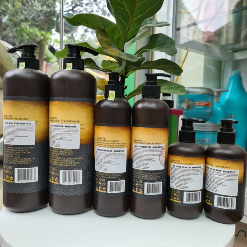 LẺ DẦU GỘI HOẶC DẦU XẢ DƯỠNG ẨM ARGAN DELUXE 300ML - 500ML - 1000ML