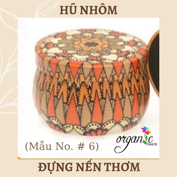 HŨ NHÔM HỌA TIẾT - HŨ THIẾC HOA VĂN ĐỰNG NẾN THƠM