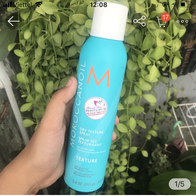 Xịt tạo kết cấu khô DRY TEXTURE SPRAY Moroccanoil 205ml