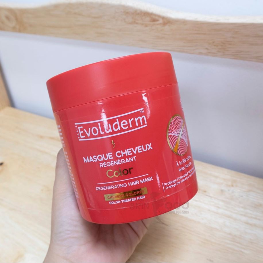 [500ml] Kem Ủ Tóc Dành Cho Tóc Nhuộm Evoluderm Color Regenerating Hair Mask