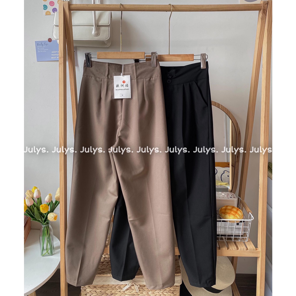 Quần baggy 2 khuy cạp cao mã 748