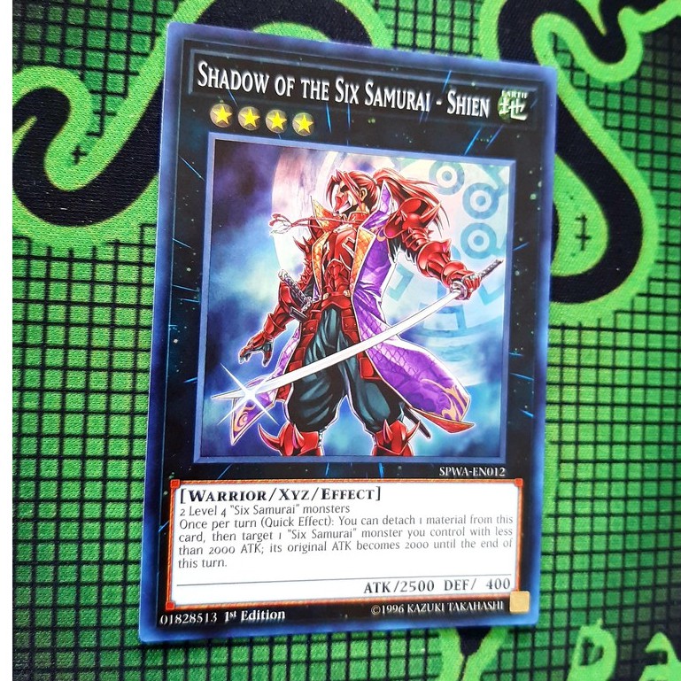 THẺ BÀI YUGIOH Monster - Shadow of the Six Samurai - Shien - SPWA-EN012 - Super Rare 1st Edition