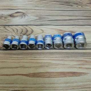 Bộ 9 đầu tuýt khẩu vặn ốc 8mm đến 24mm