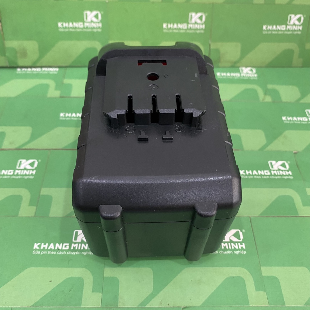 Vỏ mạch pin TQ China 18V - 21V 5S - 1P, giắc sạc đứng