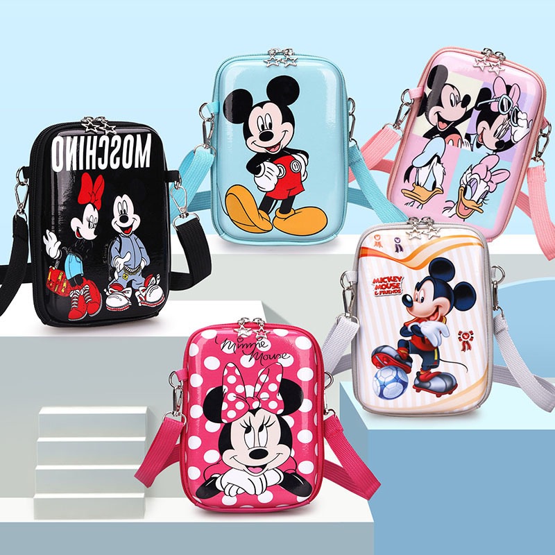 Bobora Túi Đeo Chéo Hình Chuột Mickey Dễ Thương Cho Bé Gái