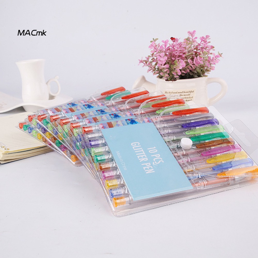 Set 10 Bút Bi Nhiều Màu Sắc