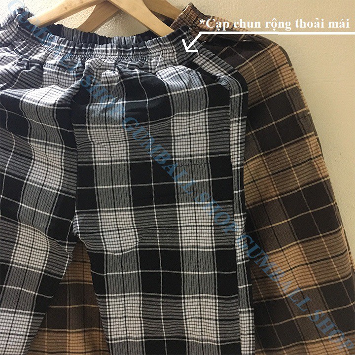 Quần Kẻ Caro Ống Rộng [ Freeship ] Quần Baggy Sọc Caro Ống Rộng Dáng Suông Nam Nữ Phong Cách ullzang | BigBuy360 - bigbuy360.vn