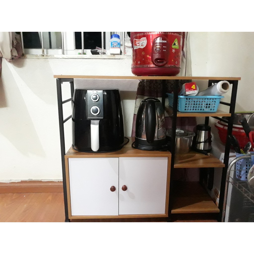 Kệ Lò Vi Sóng Để Bếp Đa Năng Có Tủ Sea Decor
