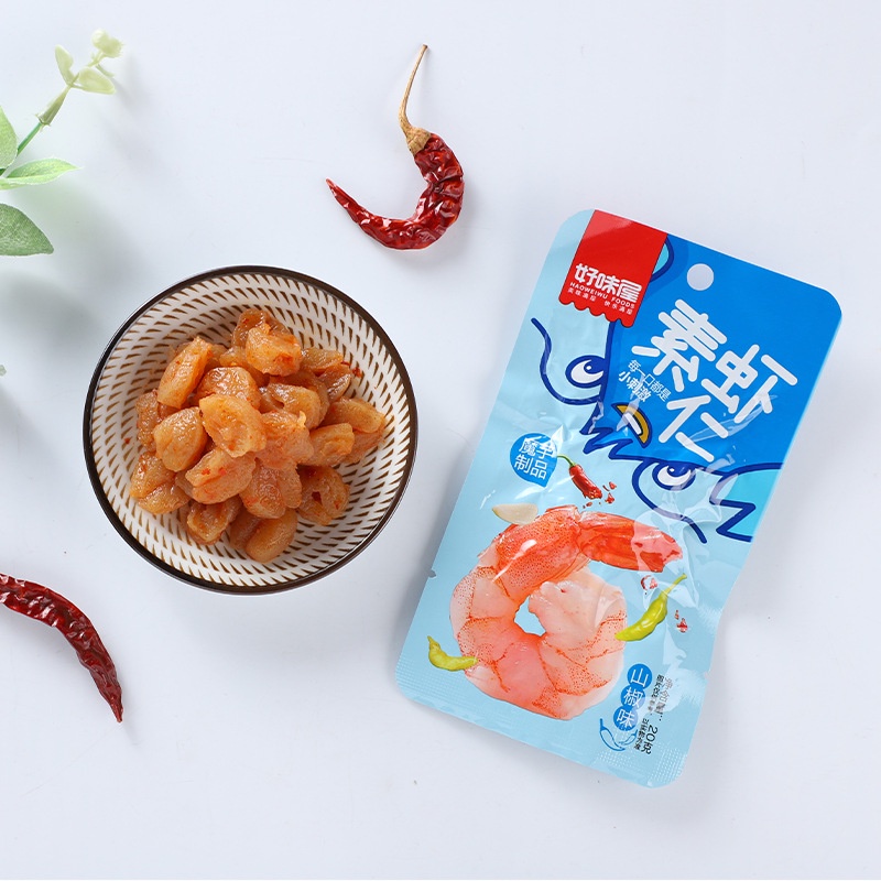 [ Ăn vặt ngon ] Combo 20 gói Nõn tôm chay ướp cay tẩm vị / Tôm nõn chay cay cay gói 20g