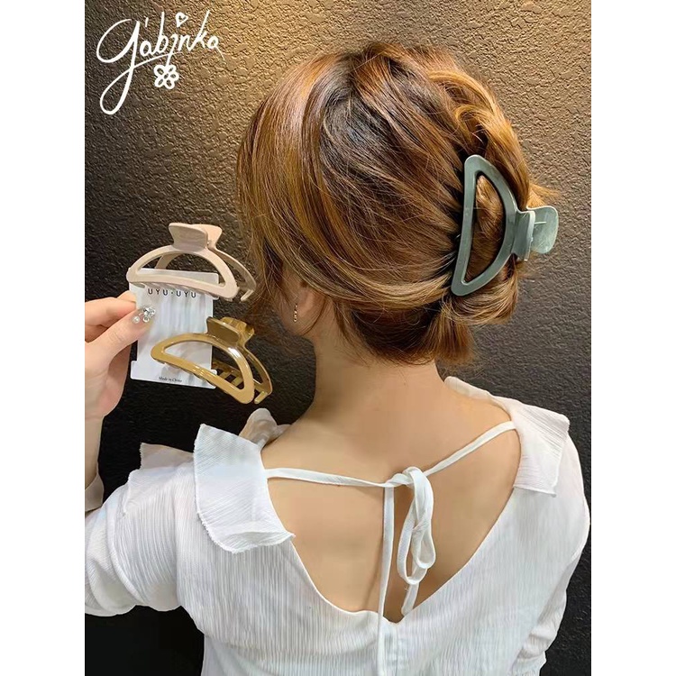 Kẹp Tóc Hình Bán Nguyệt Bằng acrylic Thời Trang Hàn Quốc Cho Bé Gái