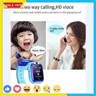 Đồng Hồ Thông Minh Định Vị Trẻ Em Q12, Đồng Hồ Giám Sát, Gọi Điện, Video Call, Chống Nước Ip67, Bảo Hành 12 Tháng