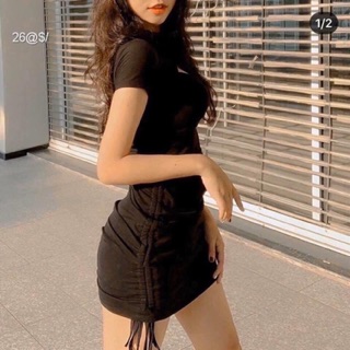 ĐẦM BODY KHOÉT RÚT DÂY