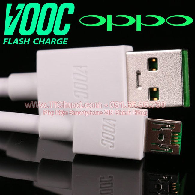 Cáp Sạc Nhanh OPPO VOOC 7Pin Zin, MicroUSB Cho Dòng ĐT Oppo F3, R5, N3, F1 Plus, F3 Plus