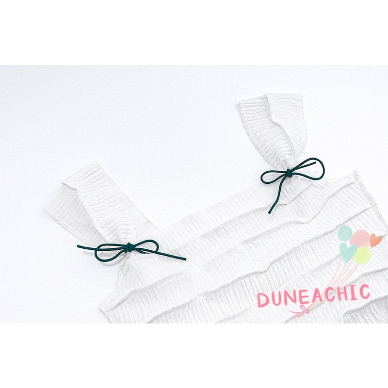 DUNEA Áo Tank Top Hai Dây Hở Lưng Gợi Cảm Cho Nữ