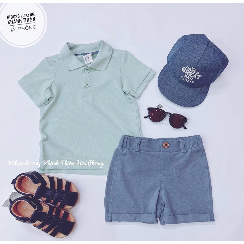 Set bộ polo Hm AUTH cho bé trai săn sale cho bé