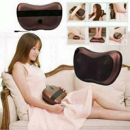Gối massage hồng ngoại 6 bi