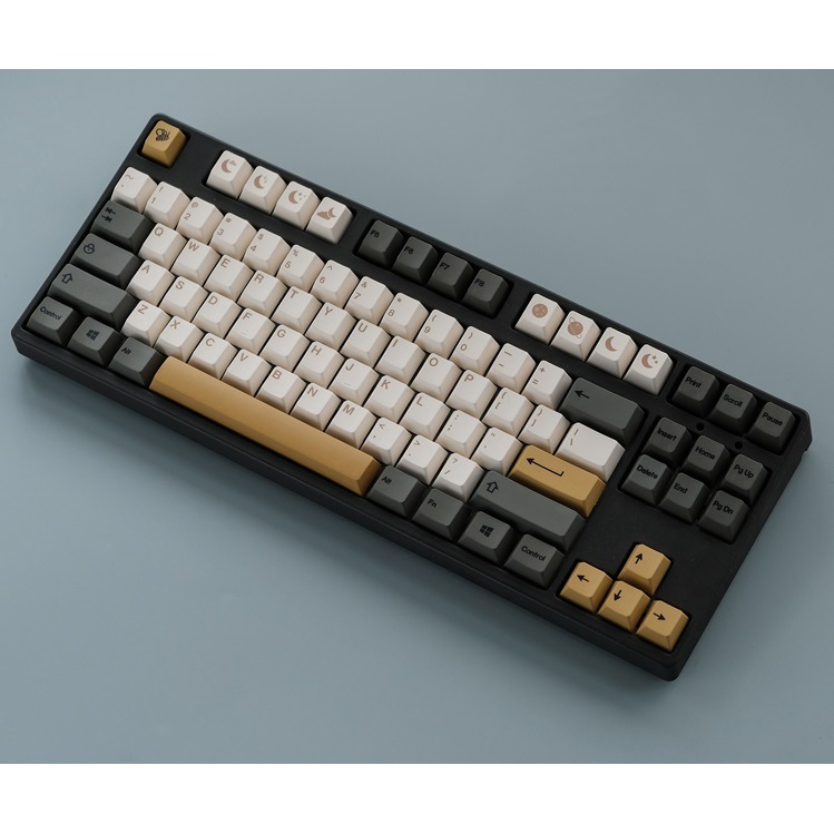 Bộ keycap PBT nút bàn phím cơ, Game Boy, Milk Cover in Dyesub - Cherry Profile phù hợp nhiều layout phổ biến