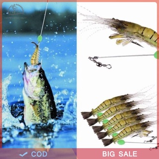 Bộ 5 Mồi Giả Dạ Quang Câu Cá