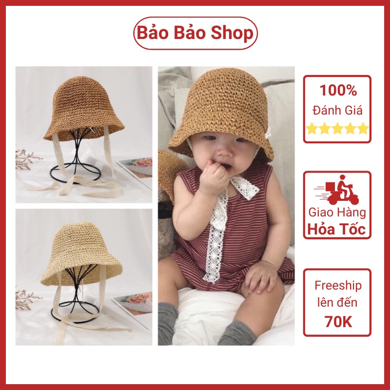 Mũ Nón Cói Rộng Vành Xinh Xắn Cho Bé Từ 1 - 3 Tuổi (Hàng Loại 1)