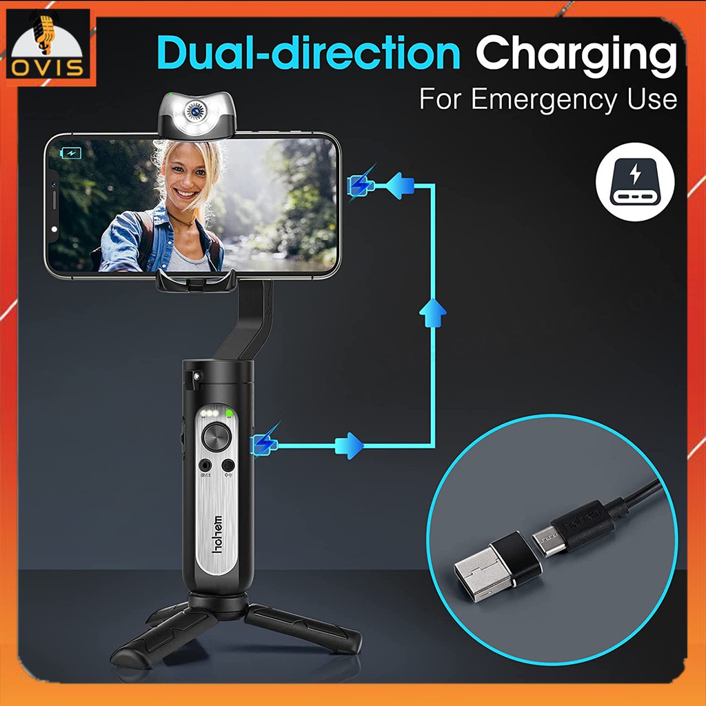 HOHEM Isteady V2 - Tay Cầm Chống Rung, Tích Hợp Cảm Biến Tầm Nhìn AI Dành Cho Điện Thoại Smartphone, Gimbal Bluetooth | BigBuy360 - bigbuy360.vn