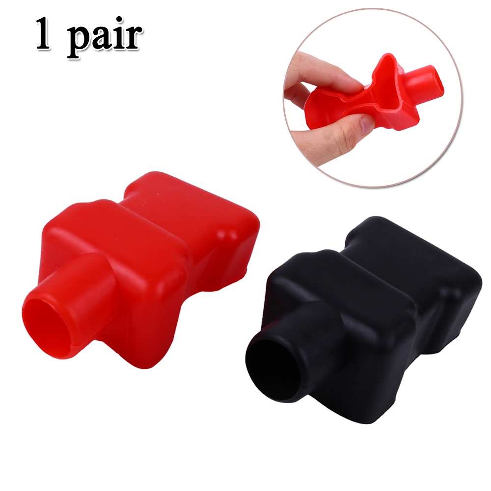 Set 2 Vỏ Bọc Đầu Cuối Pin Cách Nhiệt Chống Bụi Bằng Cao Su Thay Thế Tiện Lợi