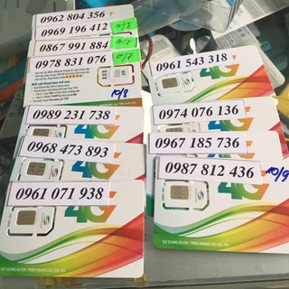 Sim số đẹp viettel đầu 09 giá rẻ