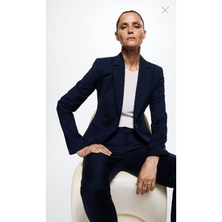 Khoác vest công sở H&M chuẩn auth VNXK áo suit dáng ngắn blazer màu đen form ôm fit hàng HM xuất khẩu dư xịn