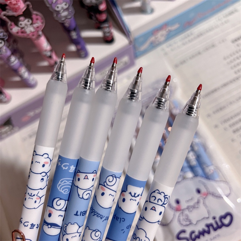 Bút Mực Gel Mực Đen Hình Cinnamoroll Dễ Thương Cho Học Sinh