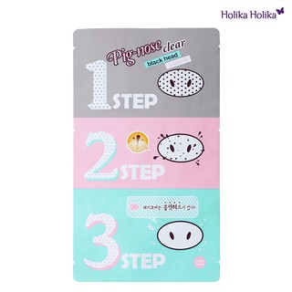 Mặt Nạ Lột Mụn Đầu Đen 3 Bước Holika Holika Pig Nose Clear Black Head 3-Step Kit - 30ml