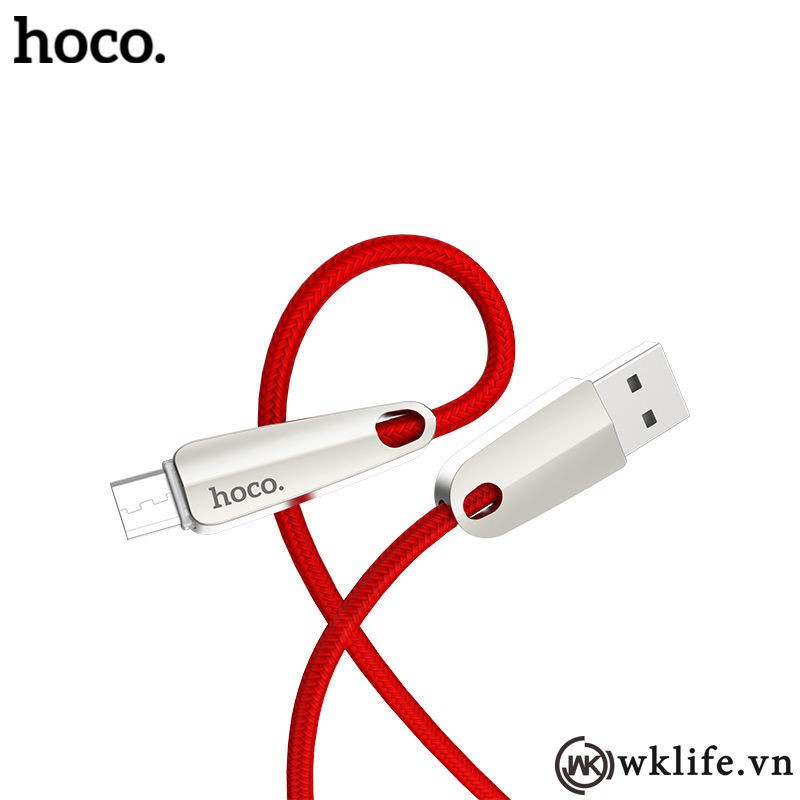 HOCO U35: Cáp sạc tự ngắt khi đầy pin, Hỗ trợ sạc nhanh, dây cực bền (Cổng Micro USB cho Samsung, LG Huawei, Oppo..)