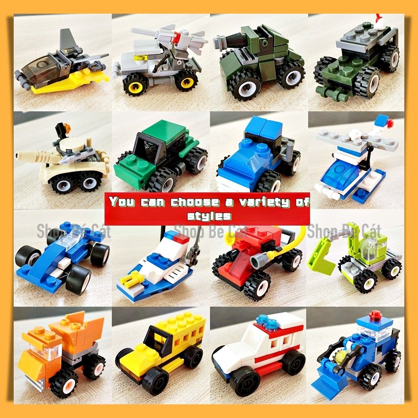 Khối Gạch Lắp Ráp Xếp Hình 3D Mẫu Mini Chính Hãng Level Easy Cho Bé Từ 6 Tuổi [No Box, Túi OPP]
