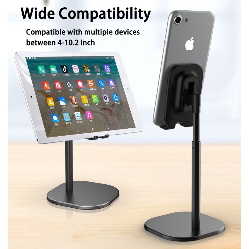 Flexible Phone Holder Extendable Alumimum Alloy  Tablet Stand Smartphone Tablet Universal (3.7-10.2 inches)