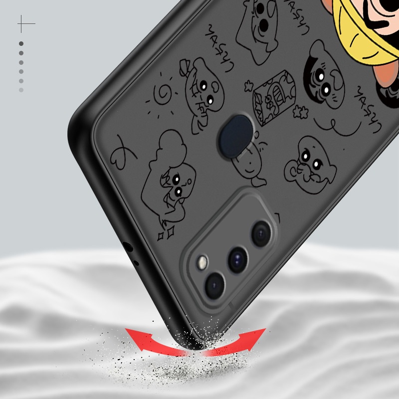 Ốp Điện Thoại In Hoạt Hình Cậu Bé Bút Chì Shin-chan Cho Samsung Galaxy M51 M31 M21 M20 M12 M10 M30S M11 M62 F62 For Soft Case Phone Casing Camera Lens Protector Full Cover simple Silicone Cases mobile covers