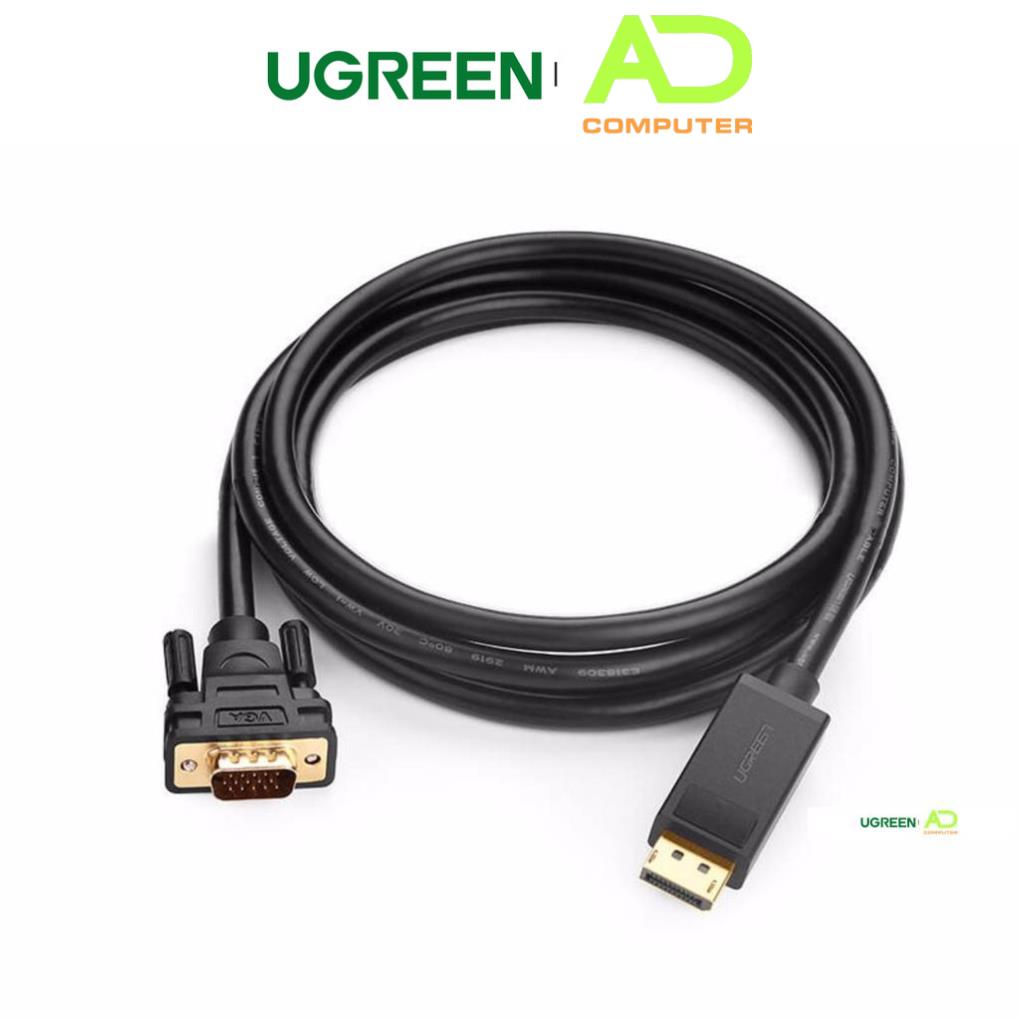 Dây chuyển đổi DisplayPort sang VGA hỗ trợ phân giải 1920x1200 dài 1m UGREEN DP105