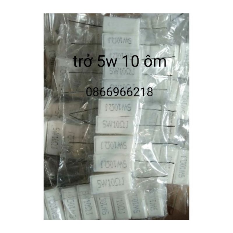 Trở sứ 5w 10 ôm.giá 5 c.